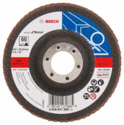 Bosch Disc de slefuire evantai BOSCH X551 pentru metal , D 115 mm; G 60, versiunea dreapta (2 608 607 350)