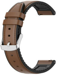 Techsuit Curea pentru Samsung Galaxy Watch 4/5/Active 2 Huawei Watch GT 3 42mm)/GT 3 Pro 43mm Techsuit Watchband 20mm W007 Brown (5949419020689)