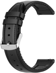 Techsuit Curea pentru Samsung Galaxy Watch 4/5/Active 2 Huawei Watch GT 3 42mm/GT 3 Pro 43mm Techsuit Watchband 20mm W007 Black (5949419024847)