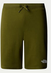 The North Face Pantaloni scurți sport Graphic NF0A3S4F Verde Regular Fit