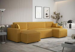  Veneti RADANA U-alakú kényelmes kinyitható kanapé - sárga