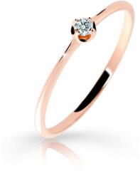 Cutie Diamonds Gyengéd rózsaszín arany gyűrű gyémánttal DZ6729-2931-00-X-4 (Kerület 53 mm)