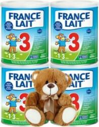 France Lait 3 tejes eledel kisgyermekek növekedésének elősegítésére 1 éves kortól 4x400g + mackó (IP2458)