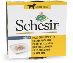Schesir 6x150g Schesir Csirkefilé & sonka nedves kutyatáp