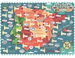 Ravensburger 1000 db-os puzzle - Ibériai borok térképe (17608) (17608)