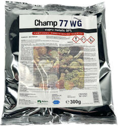 Nufarm Champ 77WG 300 gr fungicid cupric de contact, NuFarm (cartof, castraveti, tomate, vita de vie, mar) (1972-6426985057534)