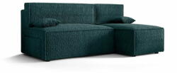 Veneti RADANA kényelmes kinyitható kanapé tárolóhellyel - sötétzöld