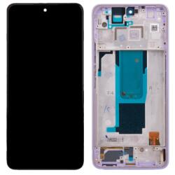 Xiaomi Redmi Note 11 Pro+ 5G előlap keret, lcd kijelző és érintőpanel, lila, timeless purple (Same Size OLED)