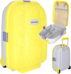 Inlea4Fun Gyermek bőrönd kerekeken kézipoggyász - Sárga (IA-KX3964_2)