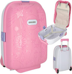 Inlea4Fun Gyermek bőrönd kerekeken kézipoggyász - Rózsaszín (IA-KX3964_1)