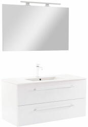 Leziter Vario Clam 100 komplett fürdőszoba bútor fehér-fehér
