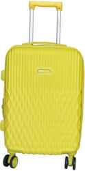 Leonardo Da Vinci Fancy sárga keményfalú bőrönd 75cmx51cmx29cm-nagy méretű bőrönd (241265)
