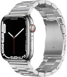Forcell FA10 Apple Watch 42/44/45/49mm fém szíj, ezüst