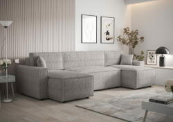  Veneti RADANA U-alakú kényelmes kinyitható kanapé - világosszürke