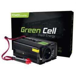 Green Cell 12V autós inverter 150W/300W DC 12V-ról AC 230V-ot csinál az autóban (INV06)