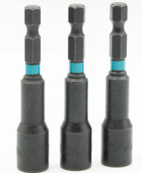 TOTAL - SET 3CHEI 8MM -1/4" HEX - 65MM PowerTool TopQuality