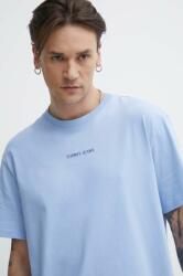 Tommy Jeans pamut póló férfi, nyomott mintás - kék XXL - answear - 14 990 Ft