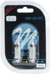 m-tech LED Izzó C5W 36 mm 8-SMD | 2 db fehér | M-TECH