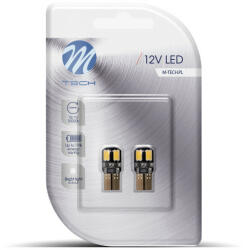 m-tech LED Izzó W5W 4-SMD 5630 CANBUS fehér (2db) - M-TECH