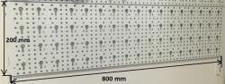 DIY Element System Perforált Lemez Fehér 800X200 mm (11400-00004)