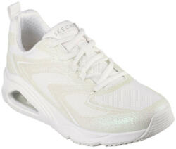 Skechers Tres-Air Uno Glit Airy női fűzős sneaker cipő fehér 177411-WHT