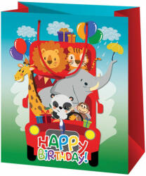 Cardex Happy Birthsday állatos óriás ajándéktáska 44 x 15 x 33 cm