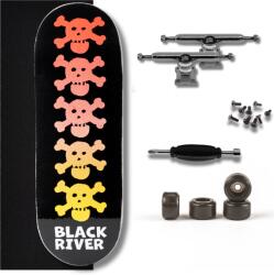 Blackriver Fingerboard Starter Set X-Wide 33, 3 5PLY RiverLabel Skulls