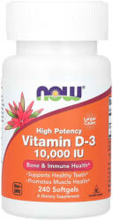 NOW Vitamina D3, 10.000 IU, Now Foods, 240 softgels