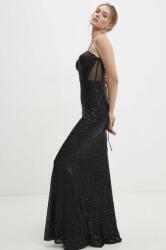 ANSWEAR ruha fekete, maxi, testhezálló - fekete L - answear - 33 990 Ft