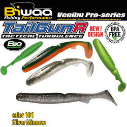 Biwaa TAILGUNR 4.5" 11.5cm 101 Silver Minnow - wobblerek