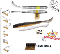 Herakles LEFTAIL WORM 3.4" 8.6cm Shiner Melon