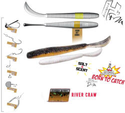 Herakles LEFTAIL WORM 4.8" 12cm River Craw