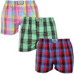 Styx 3PACK tarka férfi klasszikus boxeralsó Styx klasszikus gumi (3A102729) XL