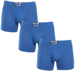Styx 3PACK férfi boxeralsó Styx hosszú klasszikus gumipánt kék (3F1167) L