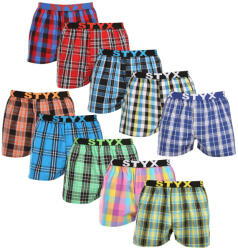 Styx 10PACK férfi bő szárú boxeralsók Styx sportgumi (10B102130) XXL