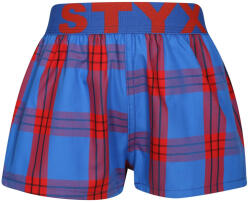 Styx Gyermek bő szárú boxeralsók Styx sportos gumipánt többszínben (BJ1016) 6-8 éves