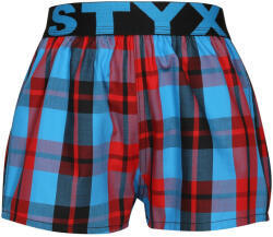 Styx Gyermek bő szárú boxeralsók Styx sportos gumipánt többszínben (BJ1013) 12-14 éves