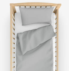 Goldea lenjerie pătuț din 100% bumbac - gri 90 x 140 și 50 x 70 cm Lenjerie de pat