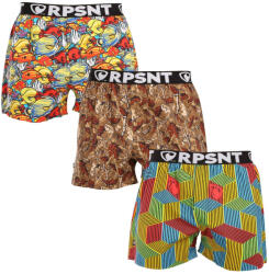 Represent 3PACK férfi bő szárú boxeralsók Represent exkluzív Mike (R3M-BOX-07303340) XL