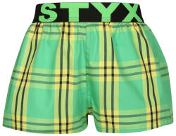 Styx Gyermek bő szárú boxeralsók Styx sportos gumipánt többszínben (BJ1011) 12-14 éves