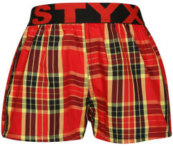 Styx Gyermek bő szárú boxeralsók Styx sportos gumipánt többszínben (BJ1014) 12-14 éves