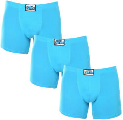 Styx 3PACK férfi boxeralsó Styx hosszú klasszikus gumipánt világoskék (3F1169) M