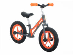 Inlea4Fun Bicicletă fără pedale pentru copii 12" LEO GIMME - portocaliu (IA-KX3976)