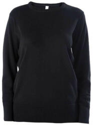 Kariban Női környakas testhezálló pulóver, Kariban KA968, Black-XL (ka968bl-xl)