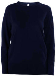 Kariban Női környakas testhezálló pulóver, Kariban KA968, Navy-XL (ka968nv-xl)