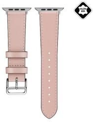 gigapack Pótszíj (univerzális, 20mm, valódi bőr, levarrt szél) RÓZSASZÍN Garmin Vivomove 5, Huawei Watch GT 2 42mm, Samsung Galaxy Watch Active 2 44mm (SM-R820N) (GP-155181)