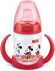 Nuk Чаша със силиконов накрайник за сок NUK - First Choice, Mickey, TC, 150 ml, Червена (10215336)
