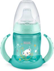Nuk Преходна чаша със силиконов накрайник NUK - First Choice, Glow in the Dark, TC, 150 ml, Синя (10215326-Син)