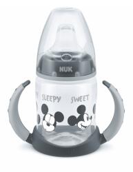 Nuk Чаша със силиконов накрайник за сок NUK - First Choice, Mickey, TC, 150 ml, Сива (10215337)