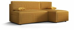 Veneti RADANA kényelmes kinyitható kanapé tárolóhellyel - sárga